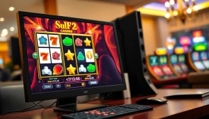 เล่นสล็อตออนไลน์บนหน้าจอคอมพิวเตอร์ด้วยกราฟิกสวยงามและบรรยากาศสนุกสนาน