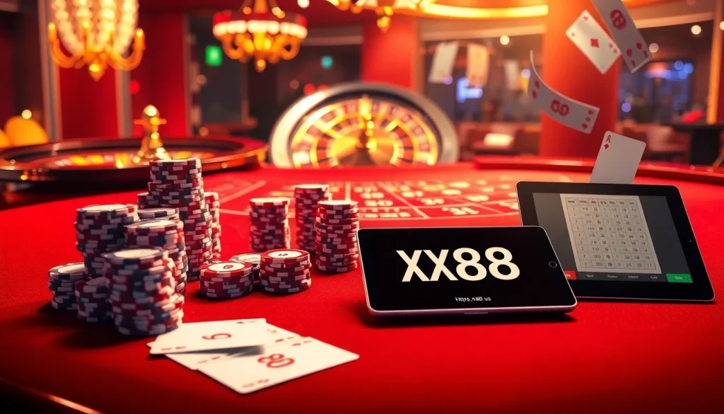 Experience thrilling Baccarat gameplay at https://xx88.us/ with a luxurious casino atmosphere.