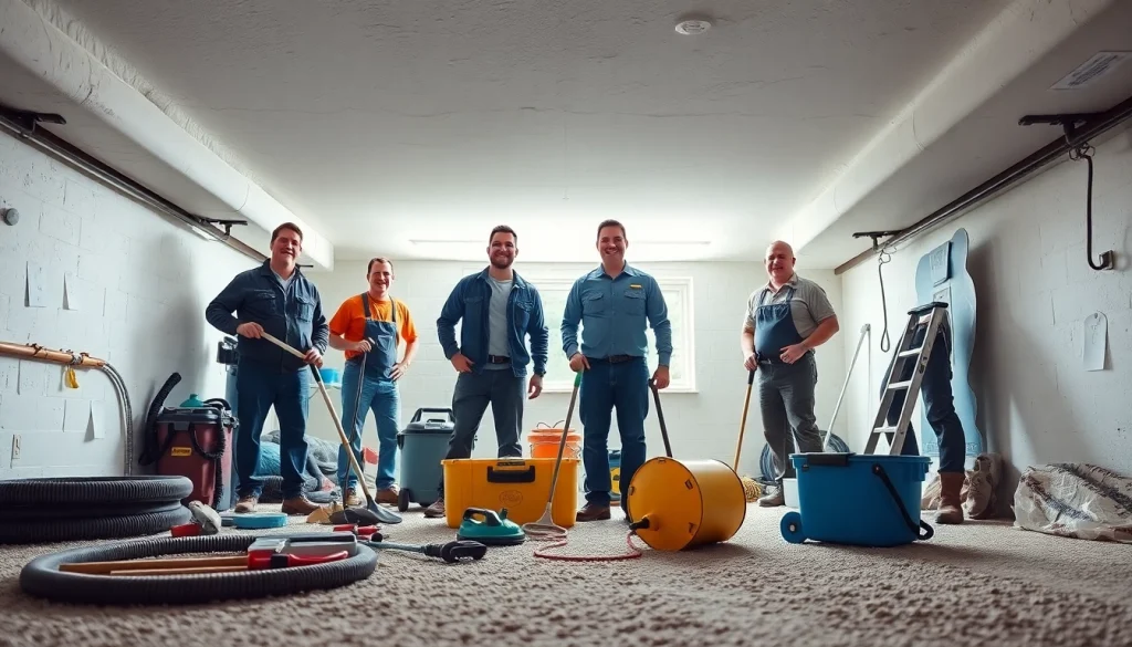 Crawl space cleaning professionals at http://newleafcrawlspace.com demonstrating expert service in a bright, organized environment.