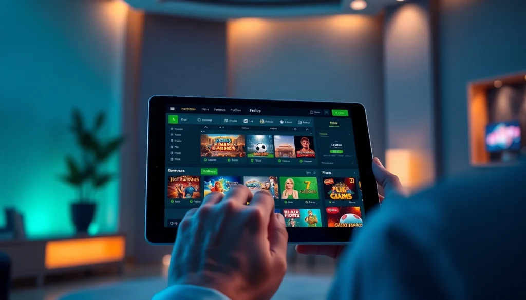 Experience abc8's diverse online betting options in a modern, inviting setting.