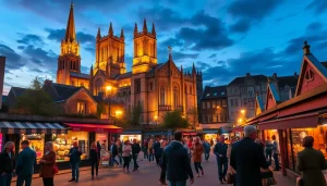 Explore Coventry's lively community scene with coventryhub.co.uk showcasing diverse activities at dusk.