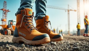 Showcase Vaultex safety boots Kenya highlighting their durability and safety features.
