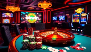 Experience thrilling moments playing the okwin game at a vibrant casino atmosphere.