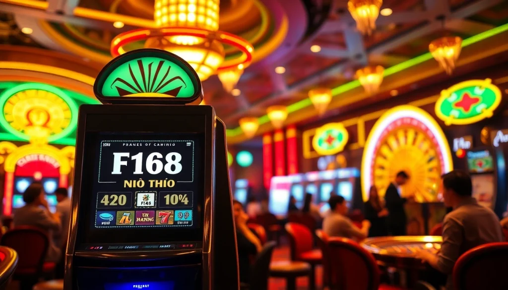 Experience the thrill of f168 nổ hũ action at a vibrant casino.