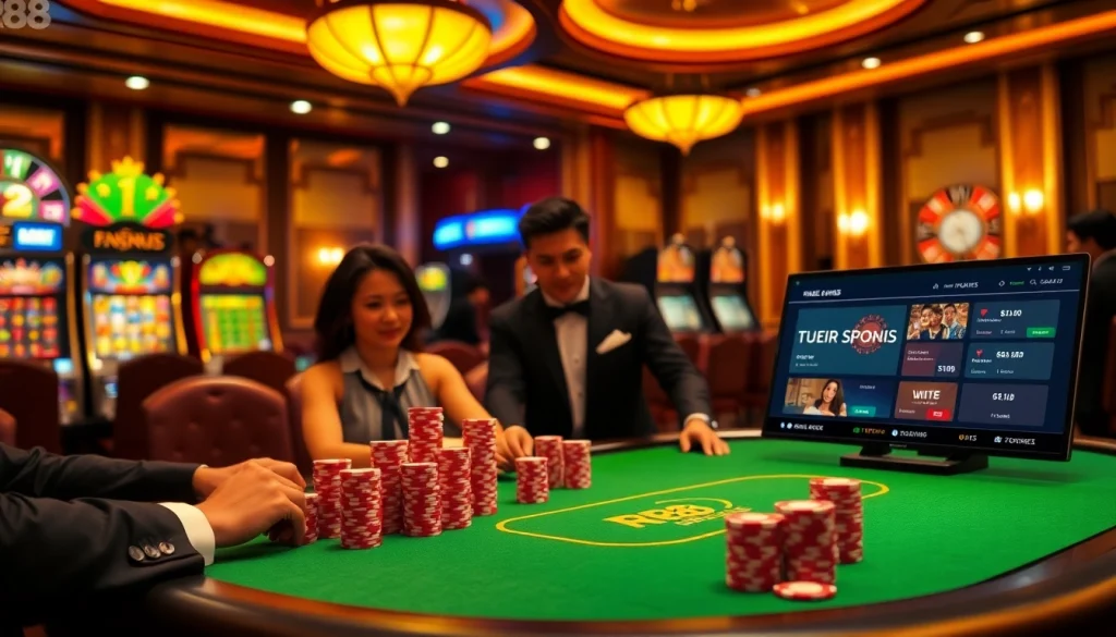 Engaging poker game at RR88 with excitement and high-stakes action.