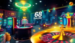 Experience the thrill of 68 Game Bài with vibrant casino elements and exciting gameplay.
