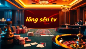 Experience lương sơn tv in a high-stakes casino atmosphere, featuring poker tables and roulette wheels.