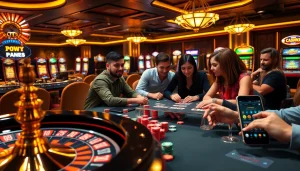 Join the excitement of 바이낸스 회원가입 with a lively casino poker game scene highlighting luxury and thrills.