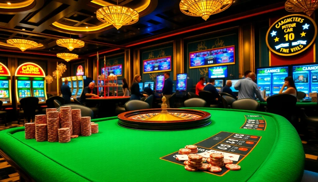 Experience the excitement of poker at https://2haywin.art/ with a luxurious casino setup including poker chips and roulette.