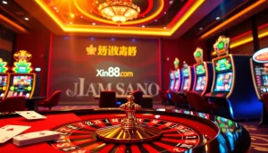 Engage in thrilling games at xin88. com with vibrant slots, poker cards, and roulette.