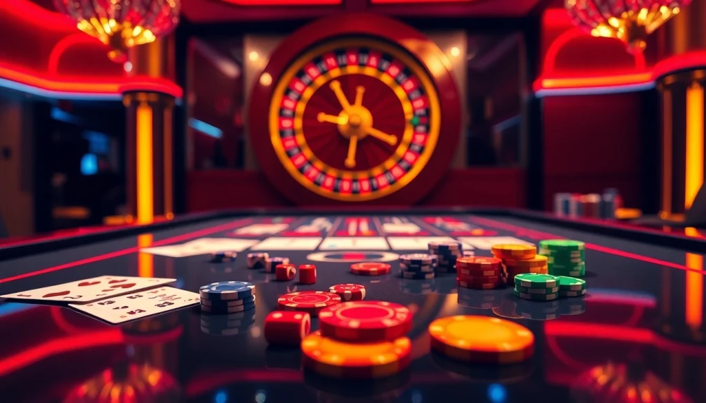 Engaging online gambling interface highlighting https://fun88.foundation/ with vibrant casino elements.