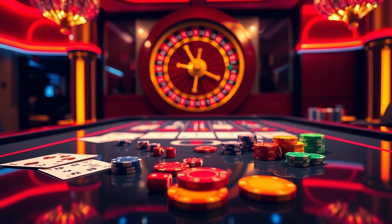 Engaging online gambling interface highlighting https://fun88.foundation/ with vibrant casino elements.
