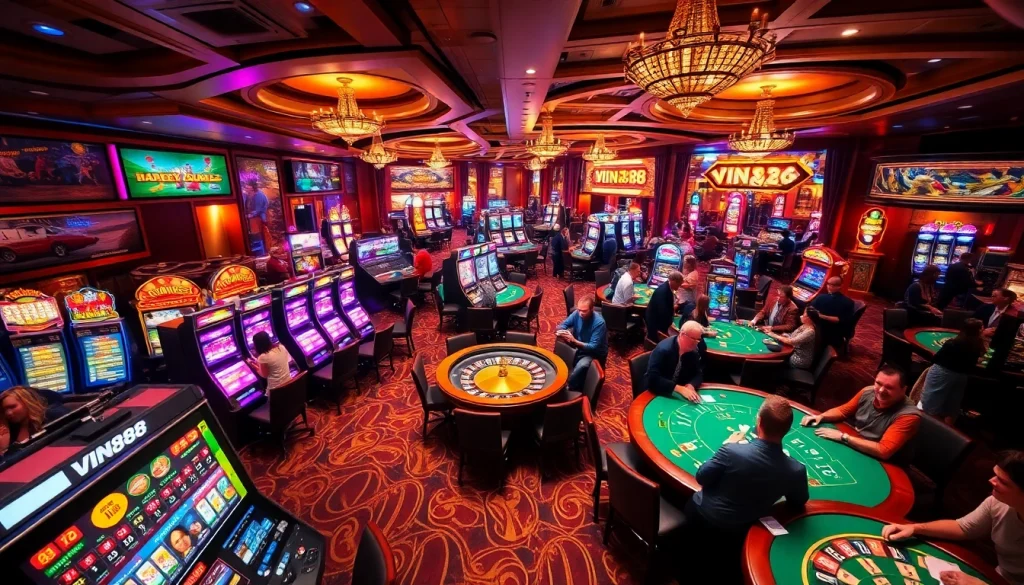 Experience the excitement of VIN88 with vibrant casino games and thrilled players.
