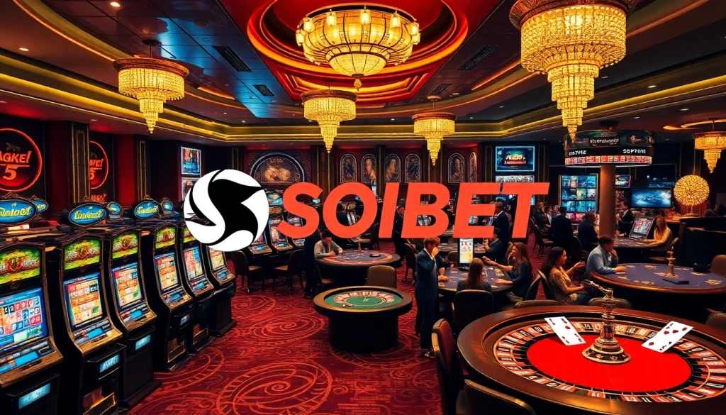 Experience the excitement of SOIBET casino with vibrant games and engaging atmosphere.