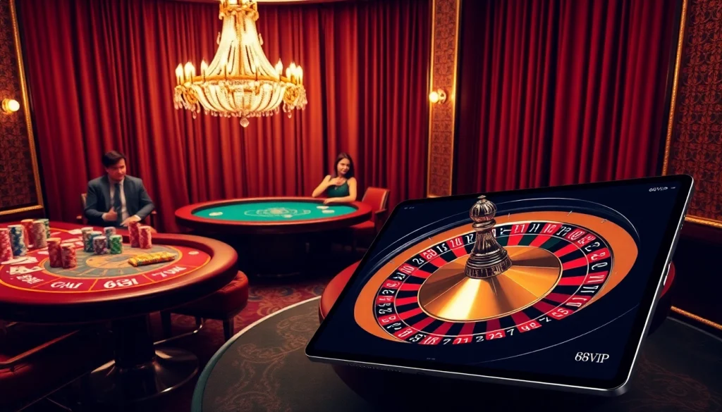 Experience the thrill of winning at 68VIP casino with vibrant tables and exciting games.