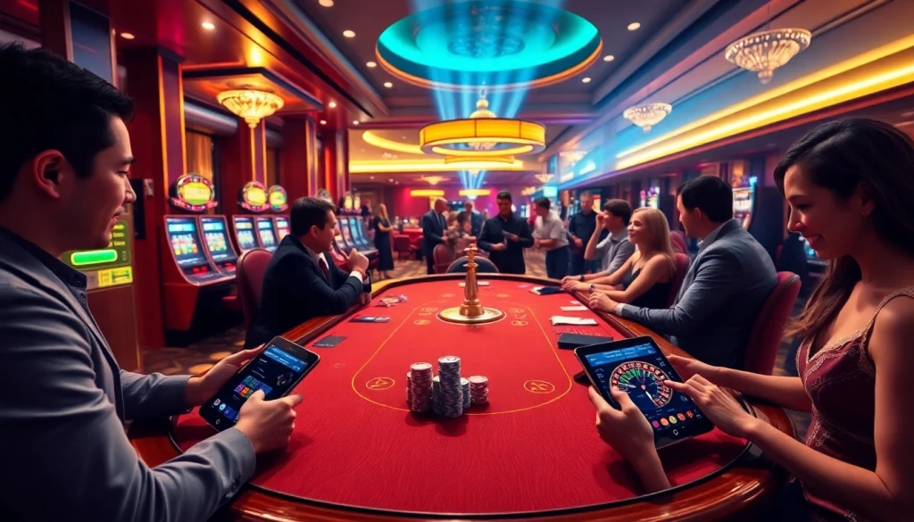 Engage in thrilling gaming at 99ok.co.im with vibrant poker tables and slot machines.