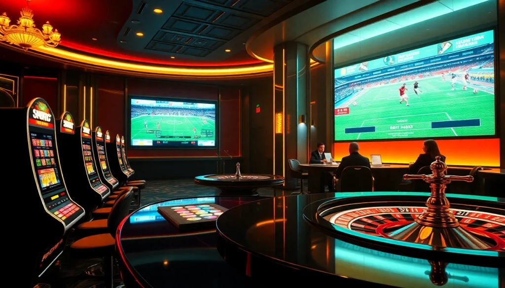 View the exciting online gambling experience at https://vaoluoitv.it.com with vibrant casino games and sports betting.