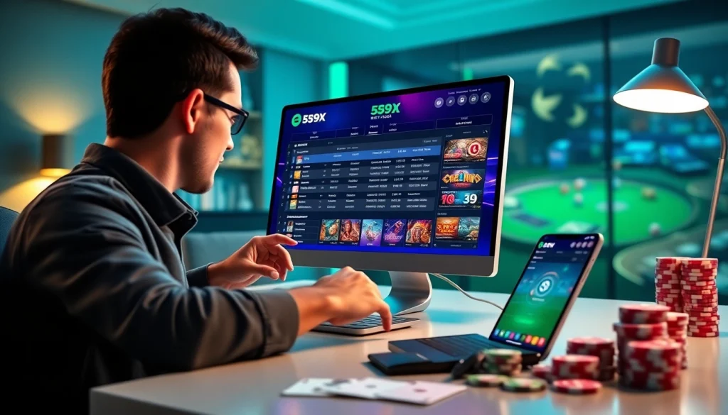 Experience the safe and exciting gaming atmosphere of 559X online betting platform.