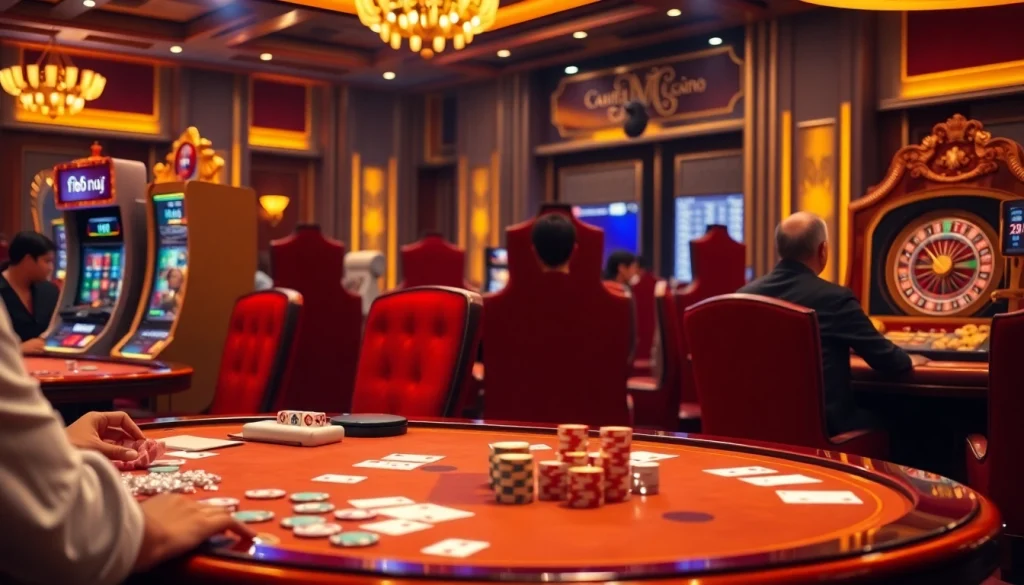 Spin the reels of f168 nổ hũ in a luxurious casino setting filled with excitement.