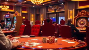 Spin the reels of f168 nổ hũ in a luxurious casino setting filled with excitement.