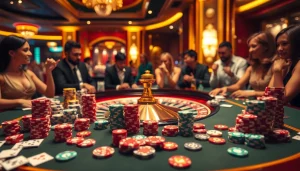 A roulette table filled with excitement and colorful chips at https://bet88fun.net/, inviting players to engage in thrilling casino games.