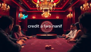 Experience high-stakes gambling excitement with credit fara anaf solutions amidst glamourous casino scenes.