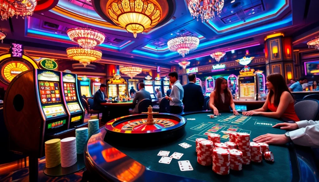 SODO Casino scene featuring a vibrant roulette table and engaging players celebrating wins.