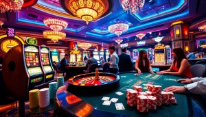 SODO Casino scene featuring a vibrant roulette table and engaging players celebrating wins.