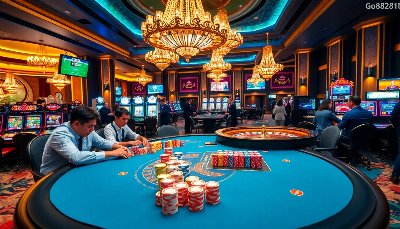 Experience gambling excitement at https://go88vn.id/ with luxurious casino visuals and poker action.