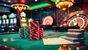 Engaging casino scene where players strategize their chances with credit nebancar for better odds.