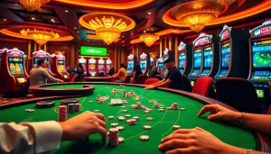 Experience the vibrant thrills of MM88's online casino atmosphere with exciting gaming visuals.