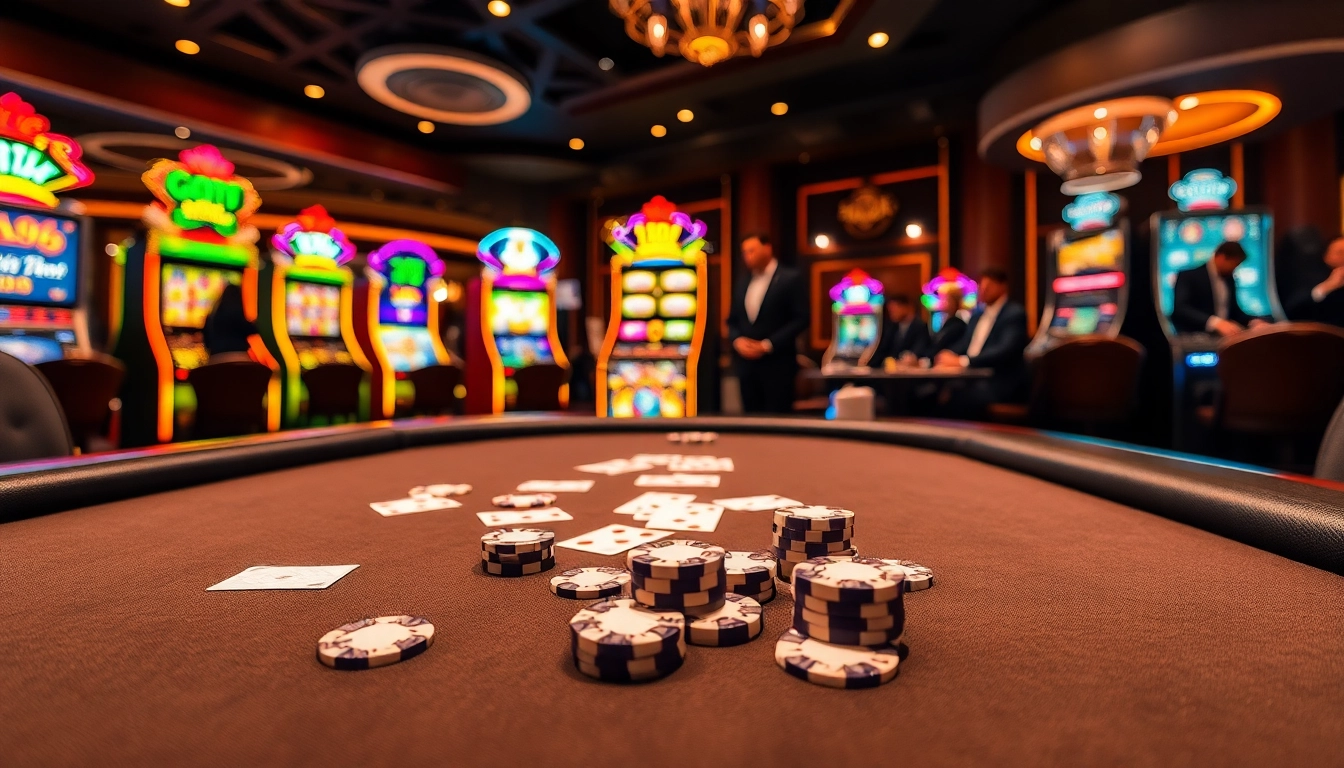 Engage with thrilling online gaming at https://go88.fast/ with vibrant casino visuals showcasing poker and slots.