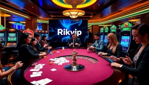 Experience online gaming at rikvip with vibrant casino tables and engaging gameplay.
