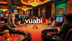 Engage with the exciting world of vuabai9 casino gameplay, featuring vibrant tables and thrilling slot machines.
