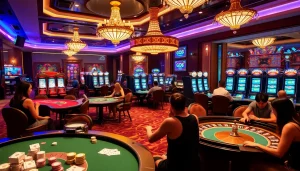 Experience the excitement of GO88 casino with dynamic games, vibrant players, and luxurious ambiance.