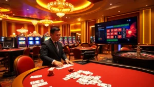 Experience the excitement of games at https://ev88vip1.cn.com/ with a vibrant casino table and elegant atmosphere.
