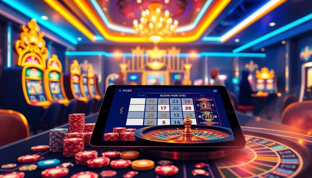 Experience the excitement of gambling with Link vào PG99 at a vibrant casino table.