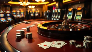 A table at a high-stakes casino showcases excitement and strategy in the official hidden wiki scene.