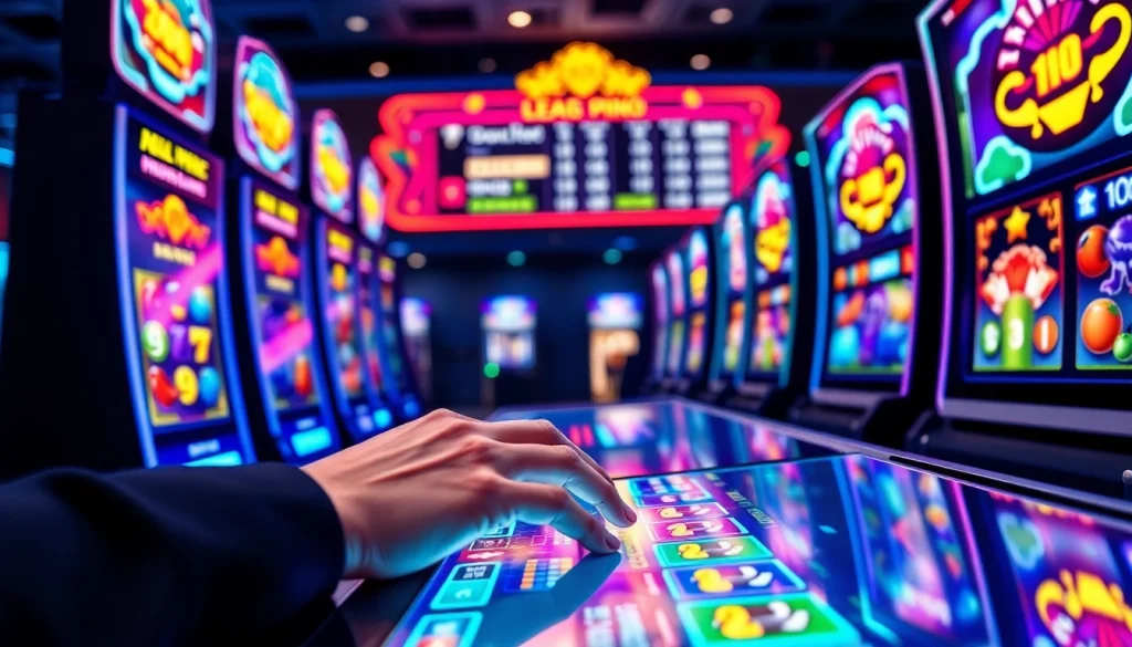 Pinco Casino reyler üçün dinamik slot maşınları və oyun mühiti təqdim edən bir kompozisiya.