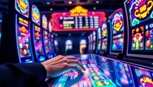 Pinco Casino reyler üçün dinamik slot maşınları və oyun mühiti təqdim edən bir kompozisiya.