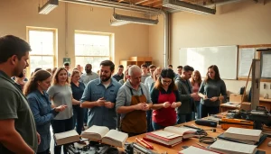 Adult learners at a Trade School Tennessee engaging in practical training sessions, showcasing collaboration.