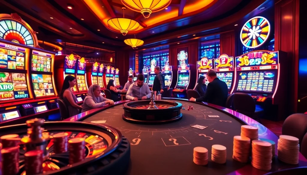 Engaged gamblers at a luxurious casino table showcasing PS99 COM betting excitement.