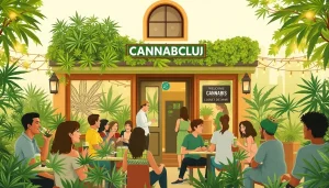 Découvrez l'atmosphère accueillante de Club Cannabis Lloret De Mar avec des membres socialisant joyeusement.