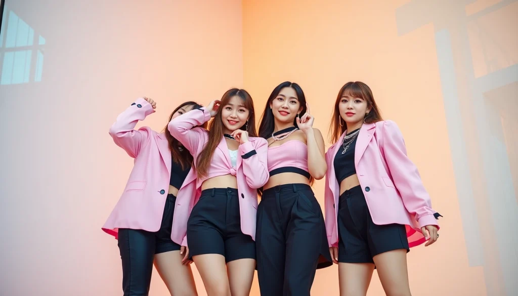 Engaging BLACKPINK news features members in vibrant poses illustrating K-pop culture.