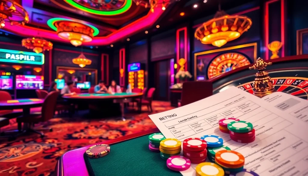 Experience the thrilling atmosphere of ket qua bong da in a vibrant casino setting!