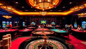 Engaging players at the rik vip casino tables, showcasing lively card games and vibrant poker chips.