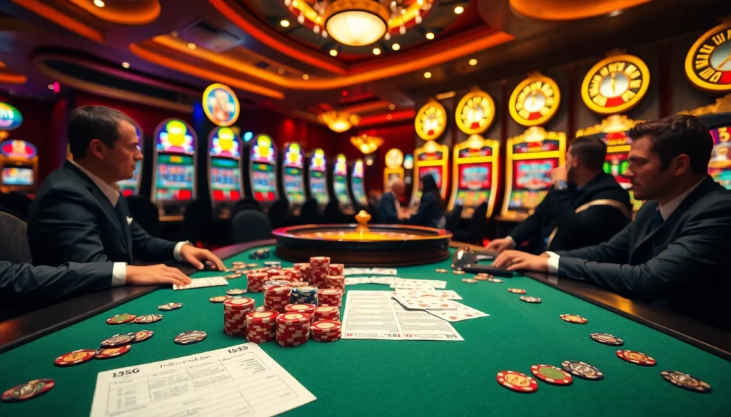 Experience an exciting game at a dazzling casino with 88t poker chips and dynamic slot machines.