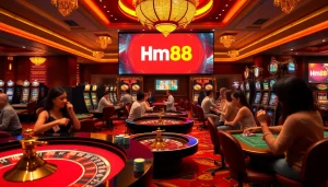 Experience the thrill of gambling at Nhà cái Hm88 with vibrant casino games and a luxurious atmosphere.