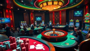Experience high-stakes gaming action at 78win com casino with vibrant poker tables and lively roulette.