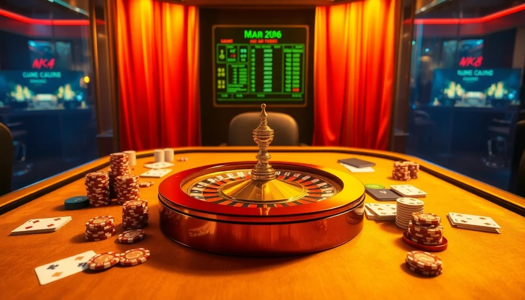 Experience thrilling MK8 gameplay with vibrant casino elements and luxurious betting atmosphere.